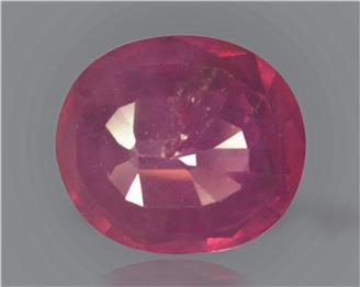 Natural Ruby (manik) Heated Treated Certified 5.25 CTS... ( 83283 )